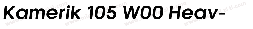 Kamerik 105 W00 Heav字体转换